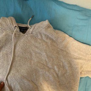 White cropped sweater